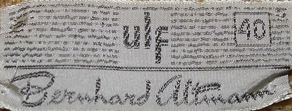 Ensemble, Bernhard Altmann (American, founded 1943), (a, b) wool; (c) leather, American