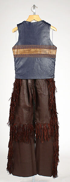 Ensemble, Stephen Burrows (American, born 1943), leather, cotton, snakeskin, American