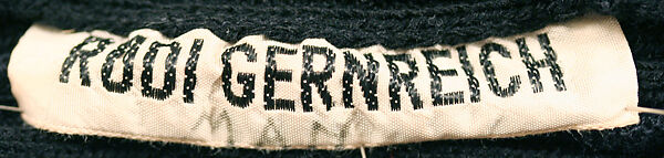 Jumpsuit, Rudi Gernreich (American (born Austria), Vienna 1922–1985 Los Angeles, California), Wool, plastic, American