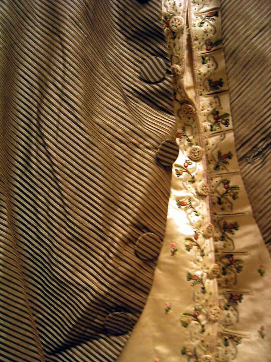 Suit, silk, probably French