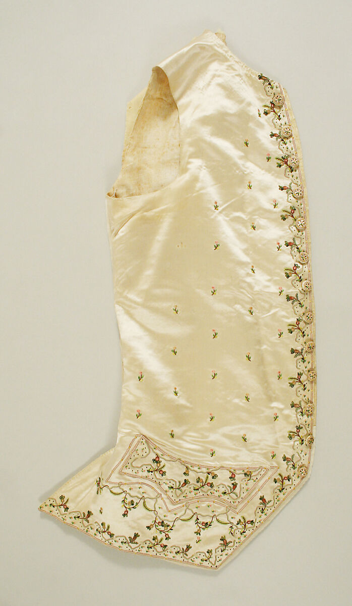 Suit, silk, probably French