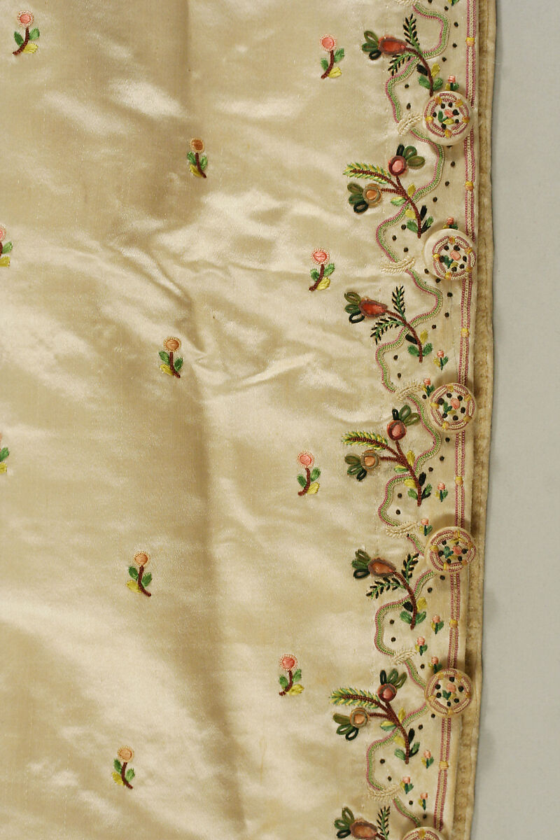 Suit, silk, probably French