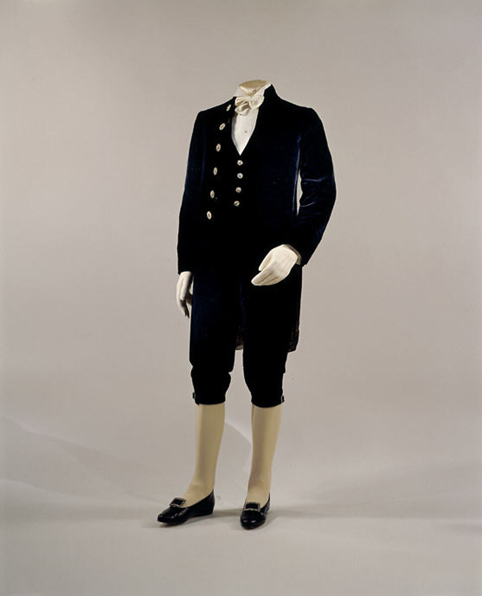 Court presentation suit, silk, British 