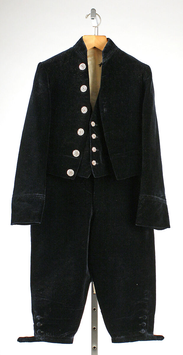 Court presentation suit, silk, British