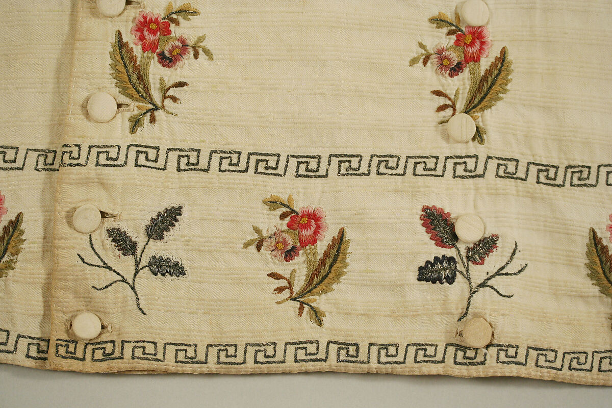 Waistcoat, linen, French