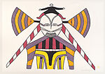 Big Woman, Jessie Oonark  First Nations, Stonecut and stencil, Baker Lake/Qamani’tuaq
