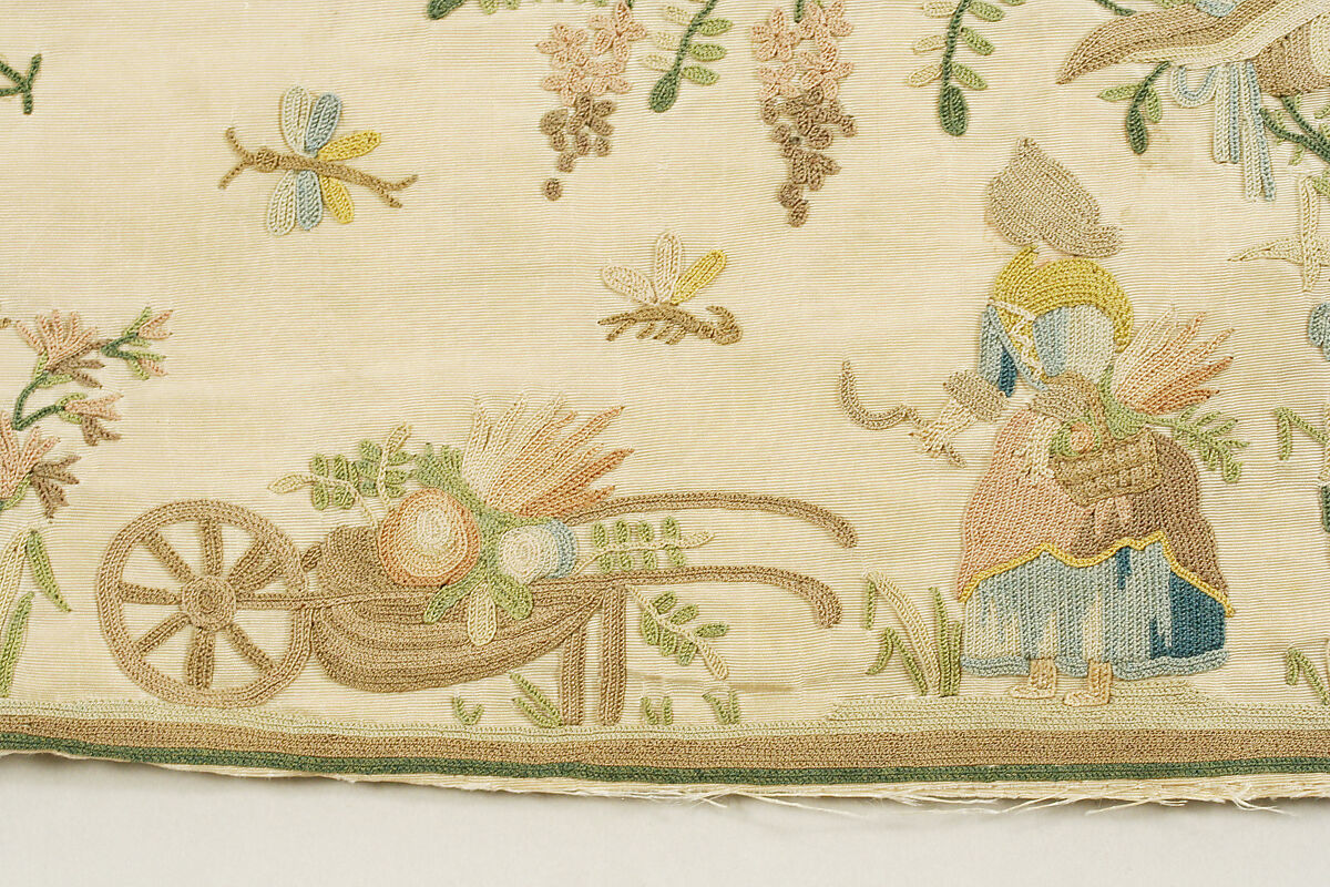 Waistcoat, silk, French