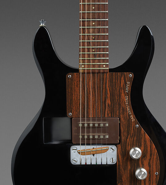 Black Lucite Electric Guitar, Dan Armstrong (American, Pittsburgh, Pennsylvania 1934–2004 Los Angeles), clear acrylic finish, acrylic body, maple neck with rosewood fingerboard, United States