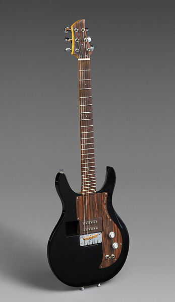 Black Lucite Electric Guitar, Dan Armstrong (American, Pittsburgh, Pennsylvania 1934–2004 Los Angeles), clear acrylic finish, acrylic body, maple neck with rosewood fingerboard, United States