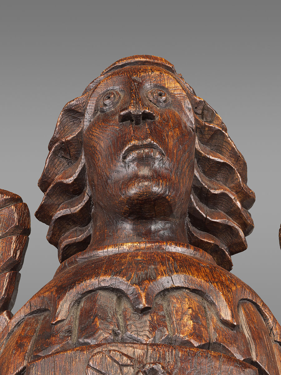 Roof Angel with the Stanley Crest, Oak, British