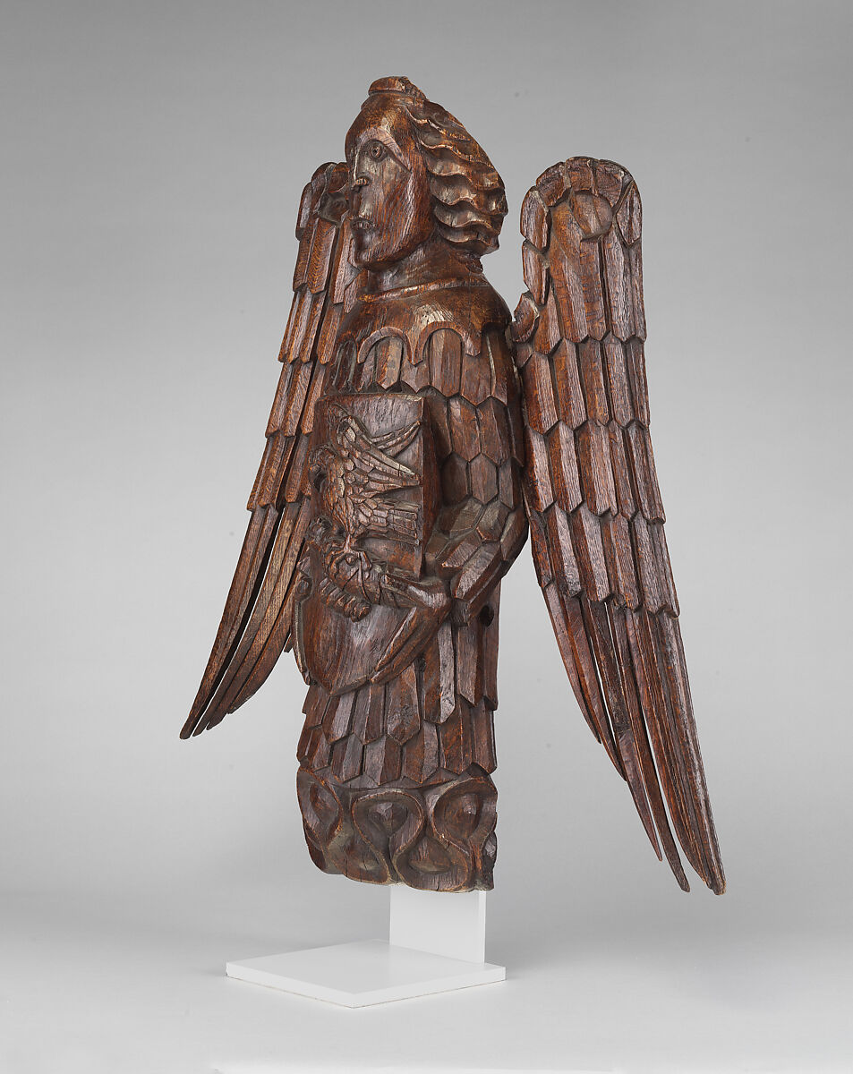Roof Angel with the Stanley Crest, Oak, British