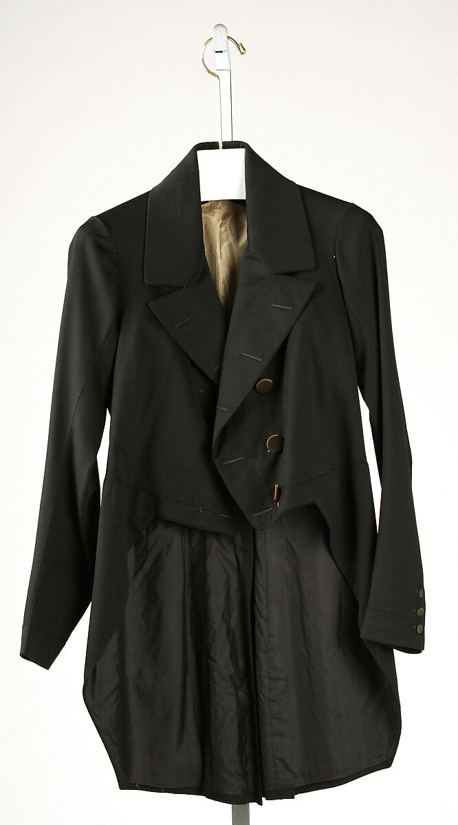 Tail coat, wool, probably Italian