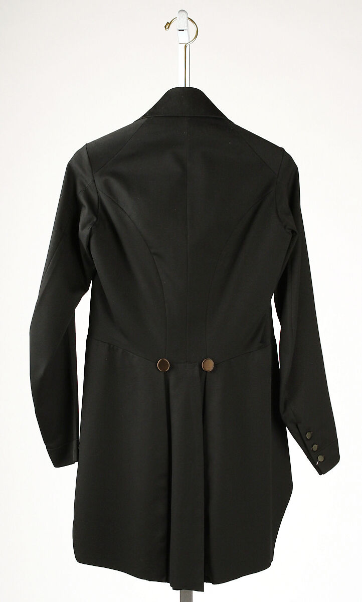 Tail coat, wool, probably Italian