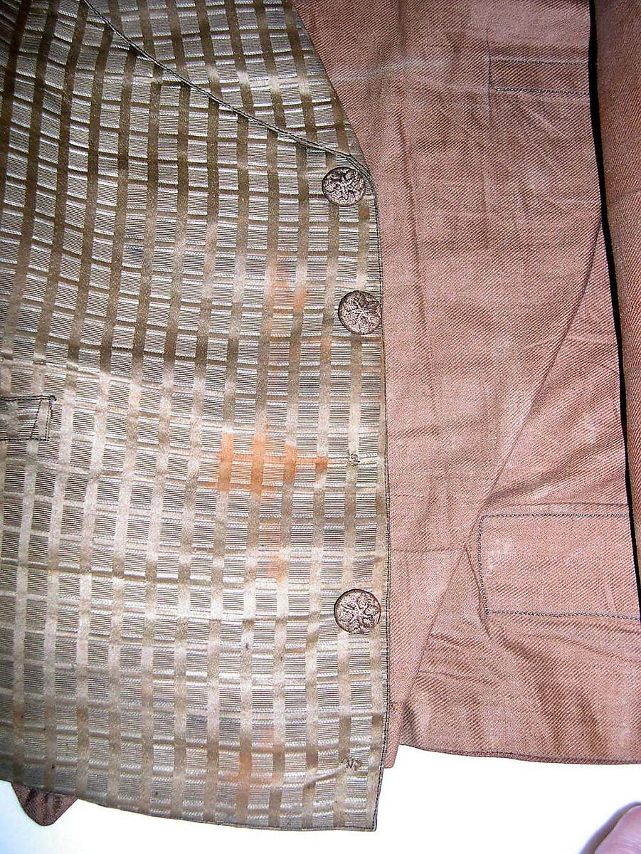 Wedding ensemble, (a) wool
(b) silk, American or European