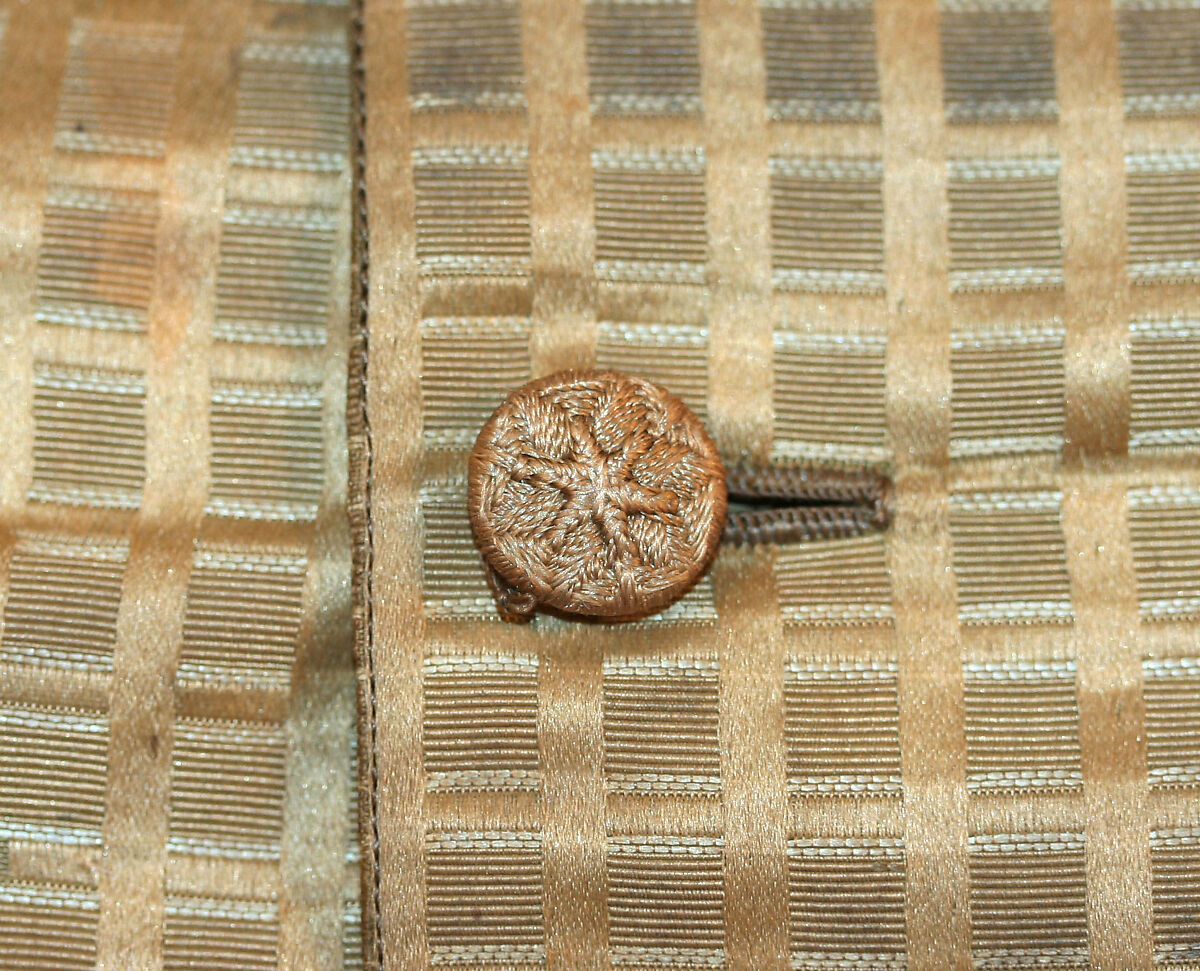 Wedding ensemble, (a) wool
(b) silk, American or European