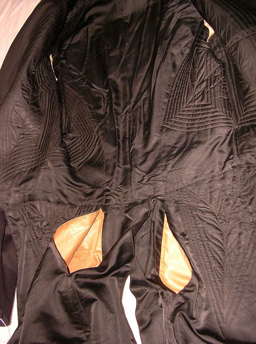 Wedding cutaway coat, wool, American or European