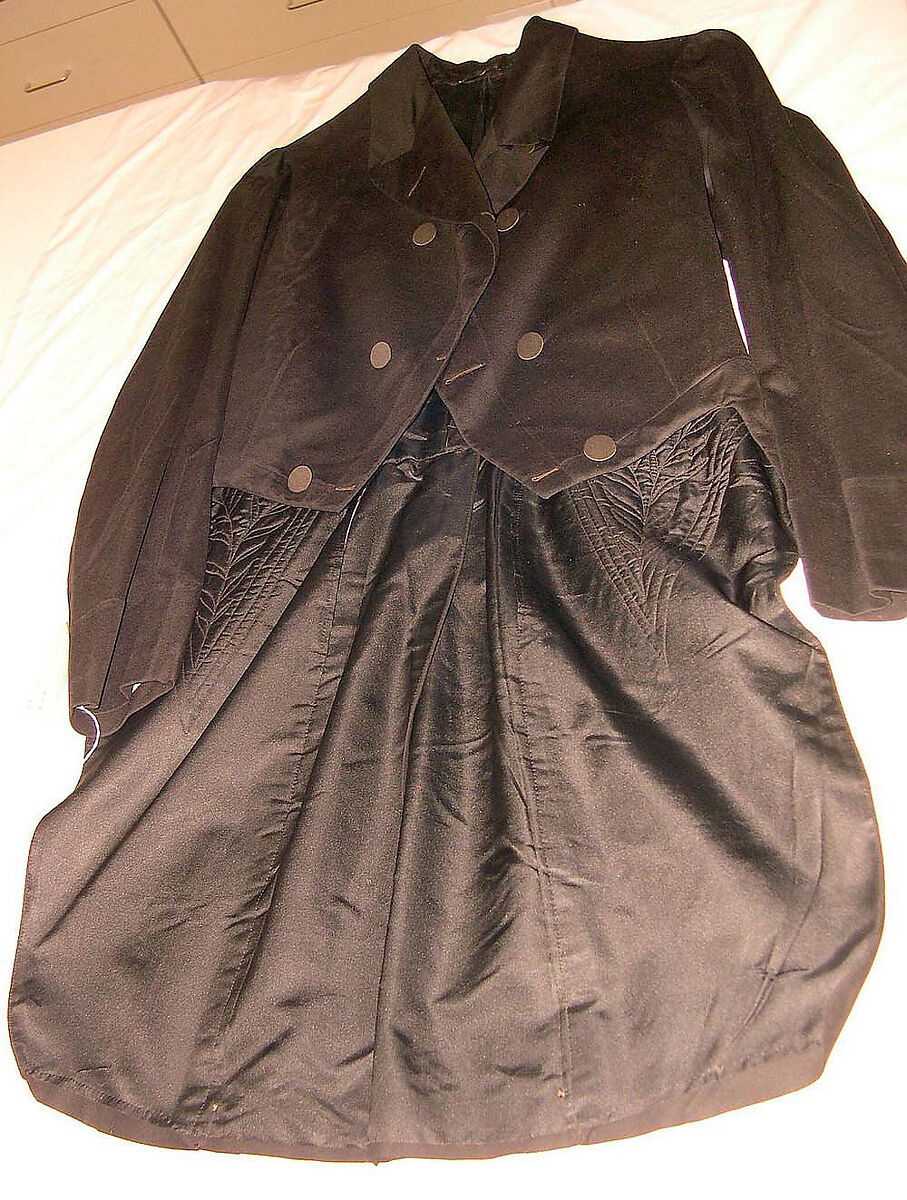 Wedding cutaway coat, wool, American or European