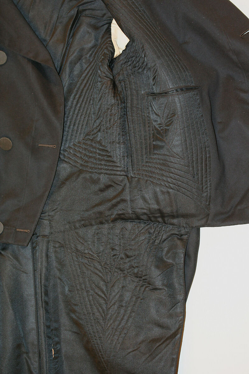 Wedding cutaway coat, wool, American or European