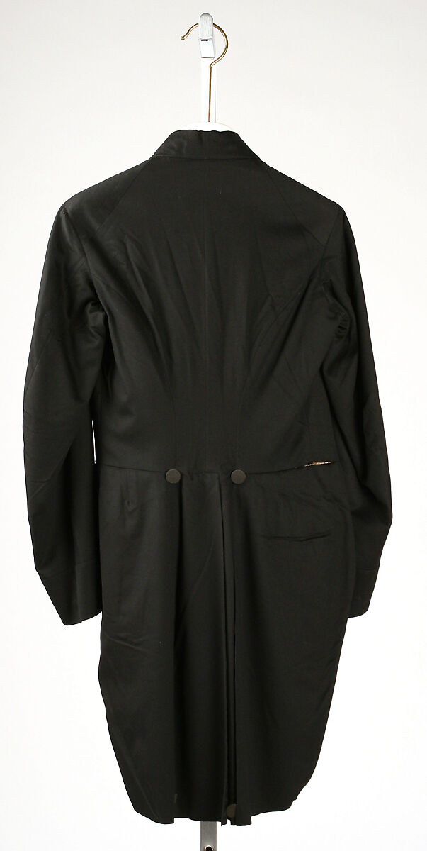 Wedding cutaway coat, wool, American or European