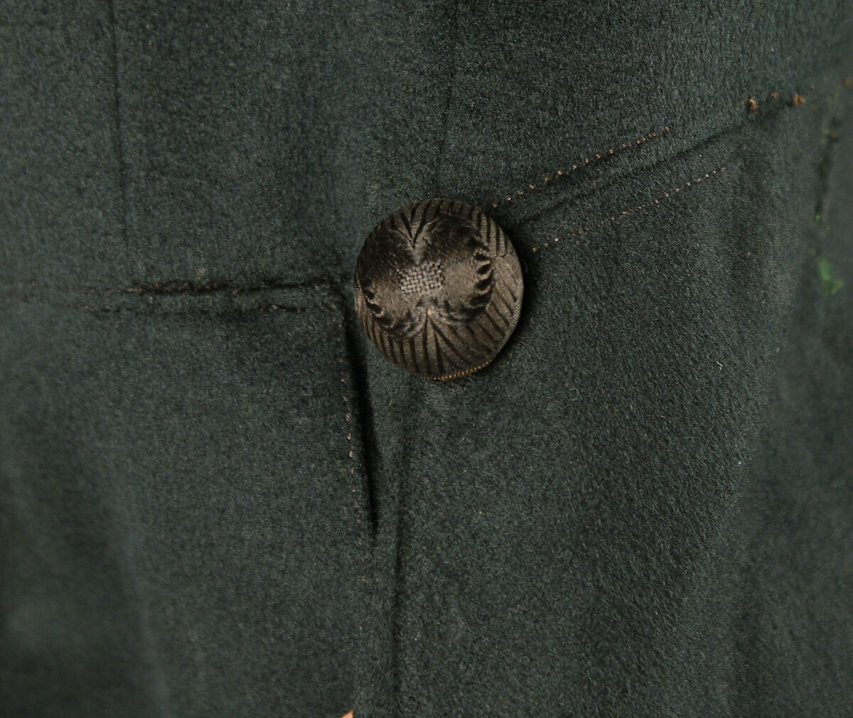 Frock coat, wool, American