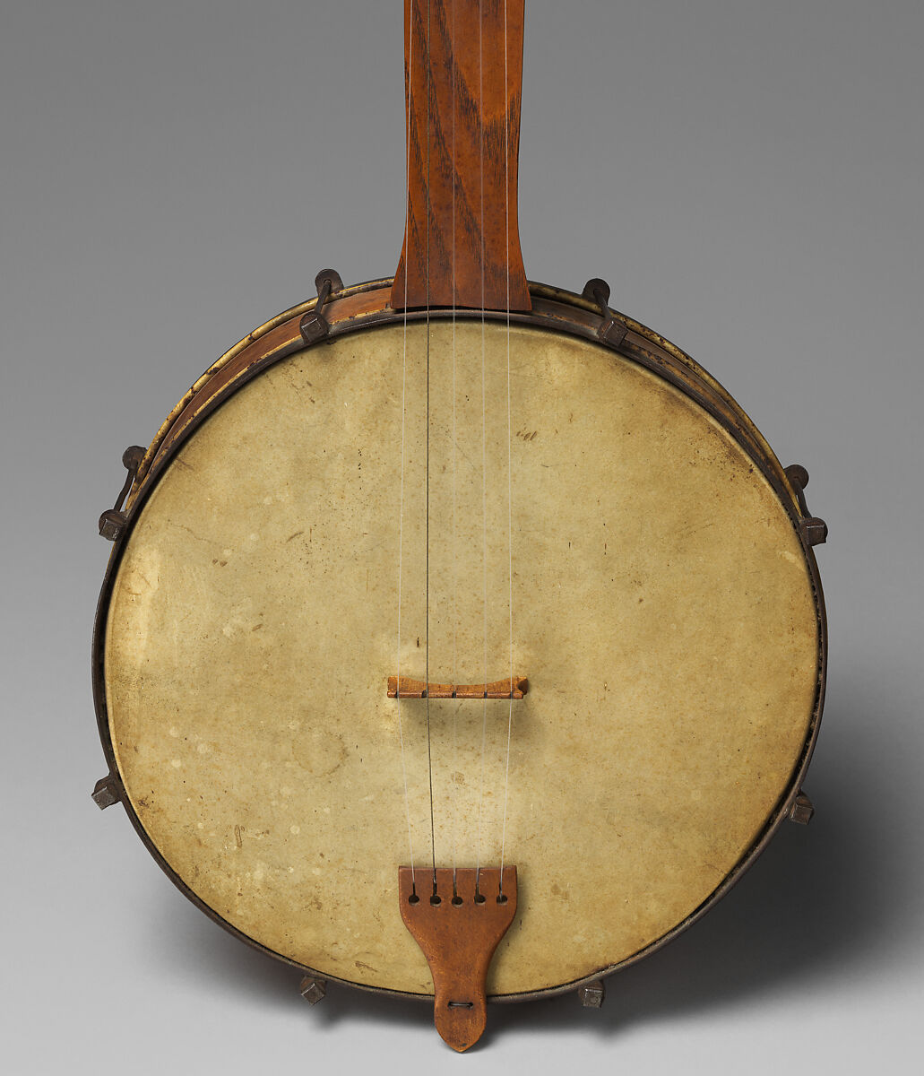 Double head fretless banjo, Various woods, metal hardware, calfskin head, calf gut strings , American
