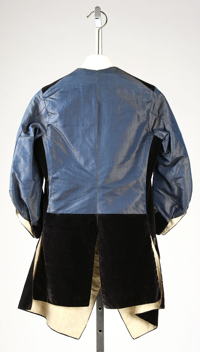 Waistcoat, silk, metal, British