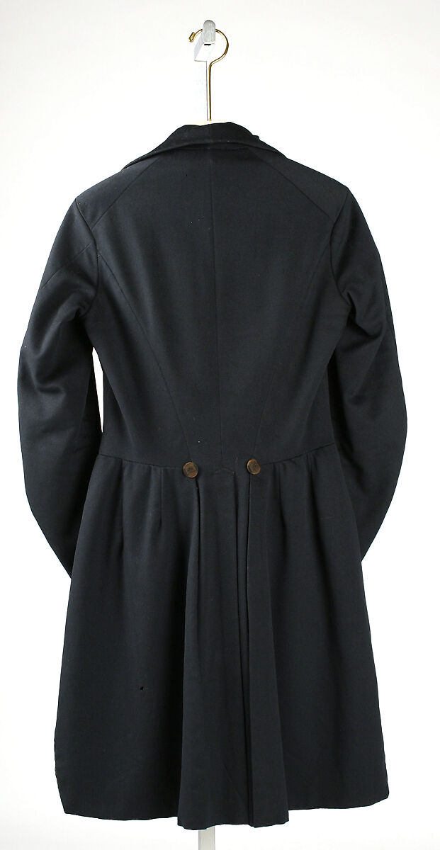 Tail coat, wool, silk, American