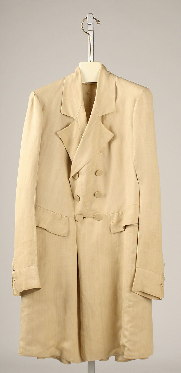 Frock coat, linen, American 