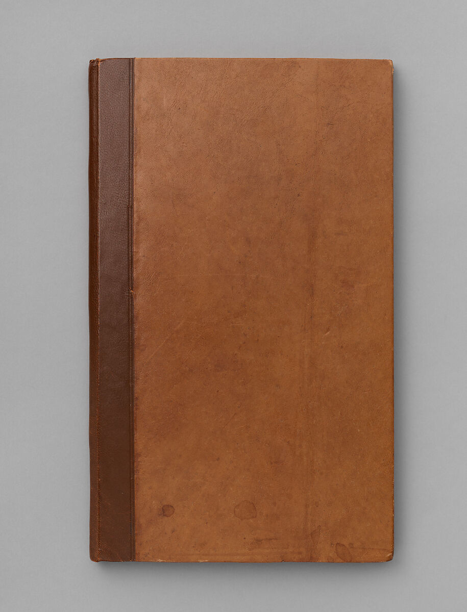 An Illuminated Manuscript of Poetry in Nasta'liq, Ink, opaque watercolor, and gold on paper; leather binding