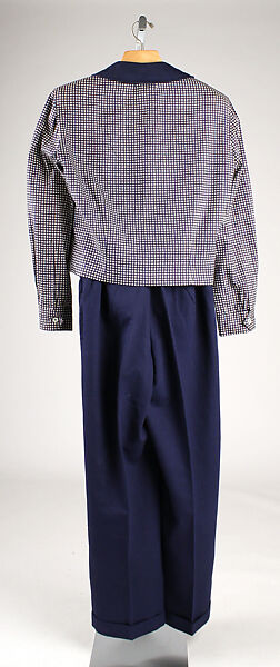 Suit, Sally Victor (American, 1905–1977), wool, cotton, American