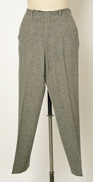 Norfolk suit, wool, leather, American