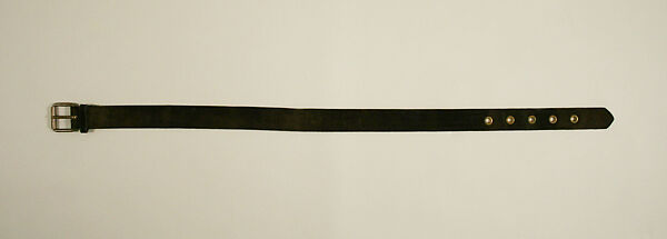 Trousers, Pierre Cardin (French (born Italy), San Biagio di Callalta 1922–2020 Neuilly), (a) wool; (b) leather, French