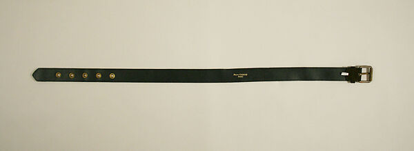 Trousers, Pierre Cardin (French (born Italy), San Biagio di Callalta 1922–2020 Neuilly), (a) wool; (b) leather, French