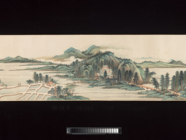 After Juran's Rivers and Mountains, Evening Mood, Chang Dai-chien (Zhang Daqian) (Chinese, 1899–1983), Handscroll; ink and color on paper, China