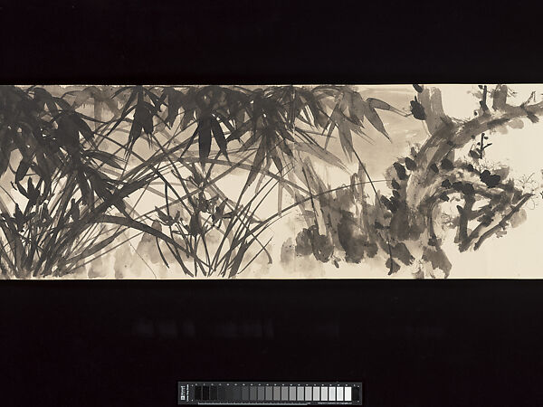 Plants and Flowers of the Four Seasons, Chang Dai-chien (Zhang Daqian) (Chinese, 1899–1983), Handscroll; ink on paper, Brazil