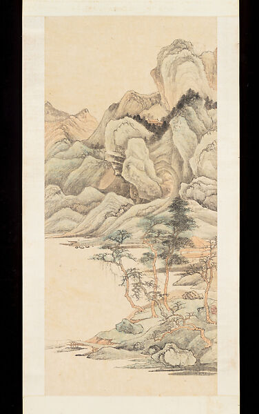 Unfinished landscape, Chang Dai-chien (Zhang Daqian)  Chinese, Hanging scroll; ink and color on paper, USA