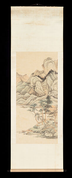Unfinished landscape, Chang Dai-chien (Zhang Daqian) (Chinese, 1899–1983), Hanging scroll; ink and color on paper, USA