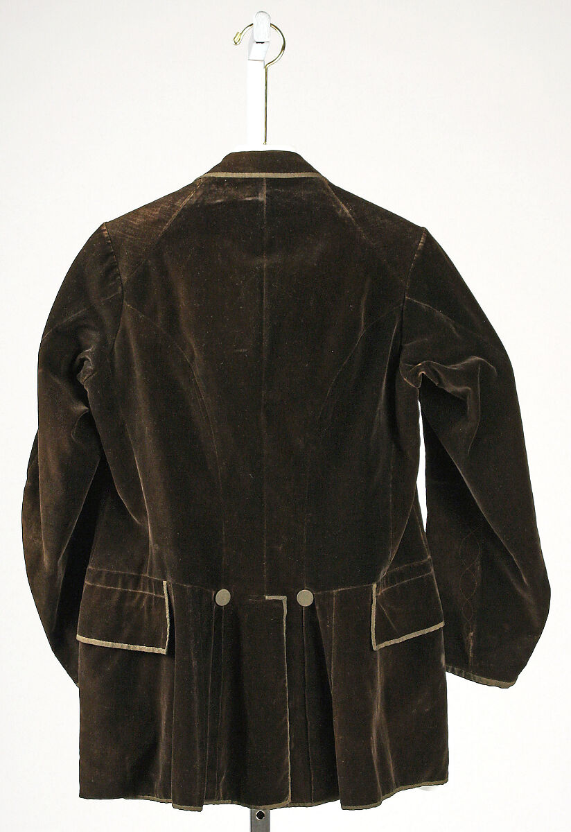 Coat, silk, American or European