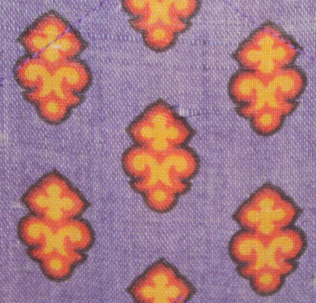 Smoking jacket, cotton, American