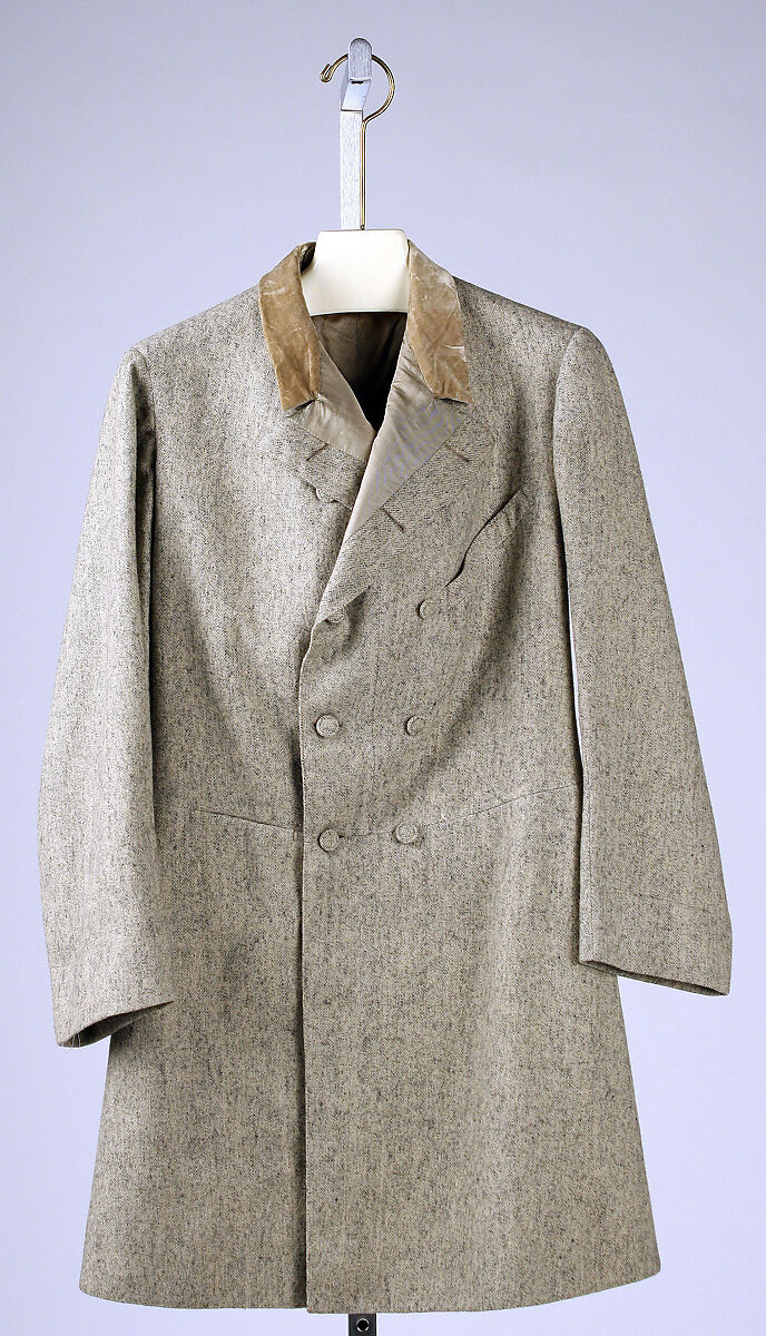 Jacket, wool, silk, British 