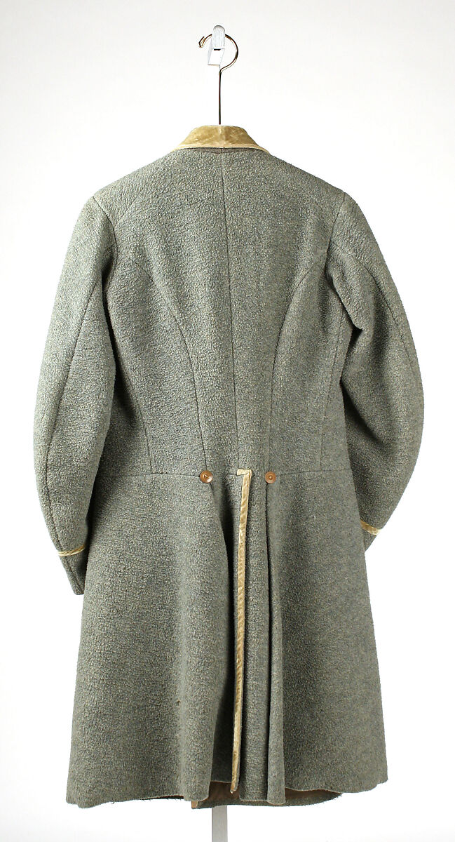 Overcoat, wool, fur, British