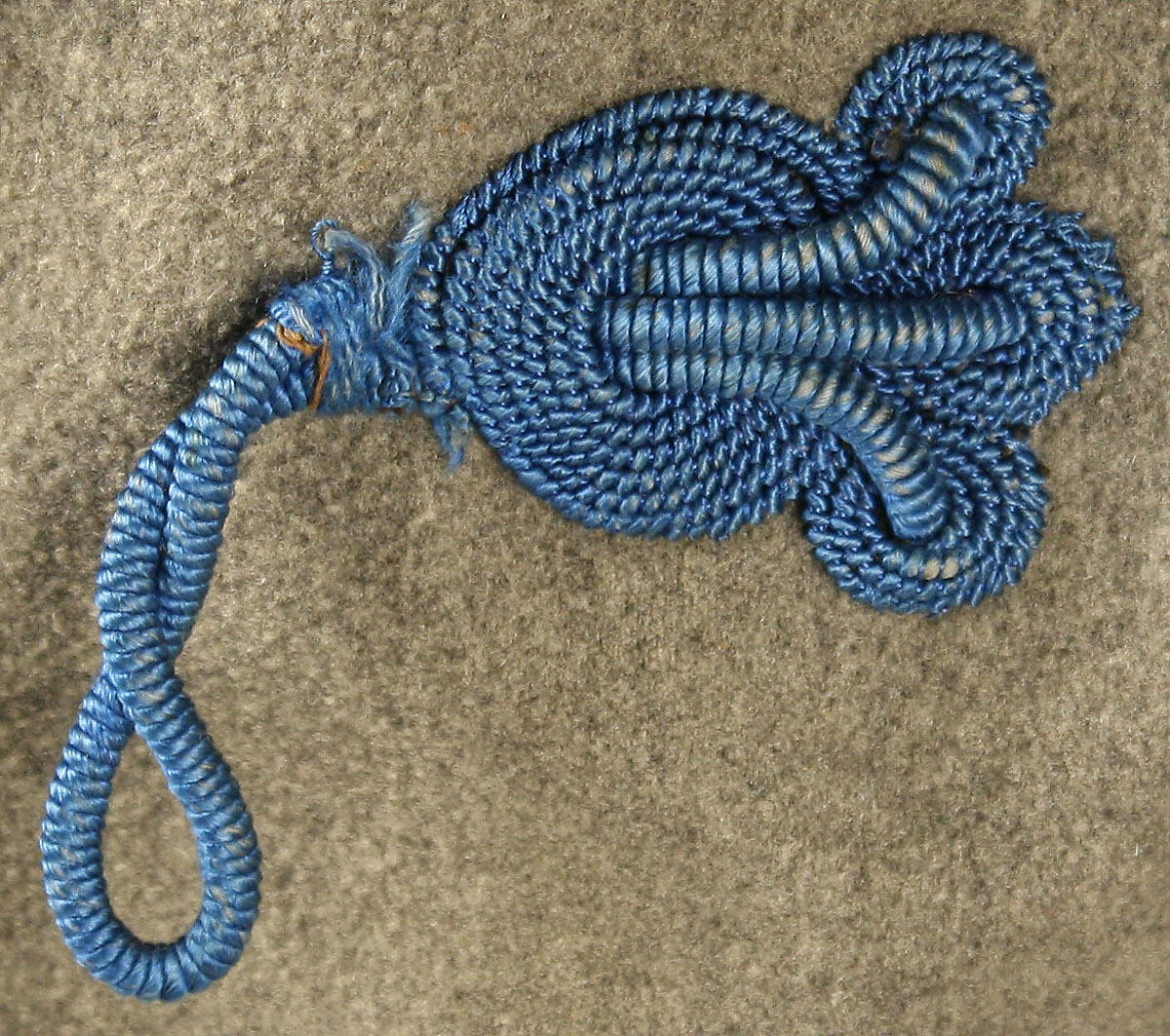 Smoking jacket, wool, silk, American or European