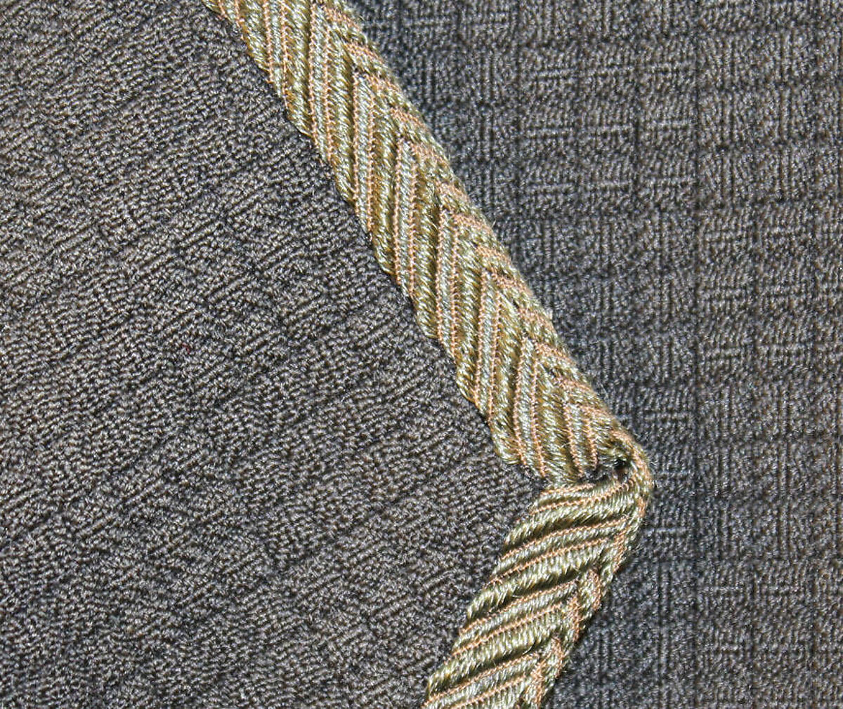 Coat, wool, silk, American