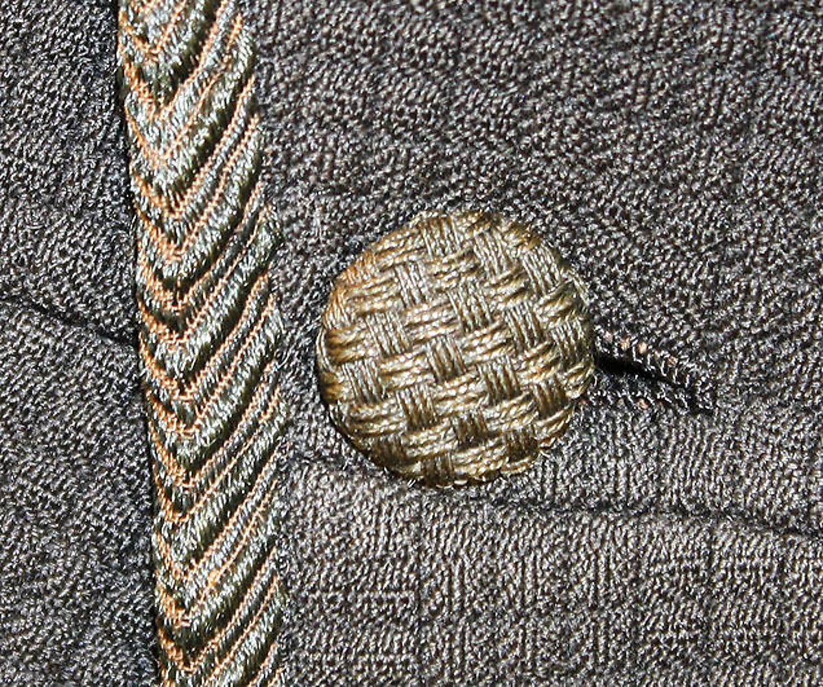 Coat, wool, silk, American