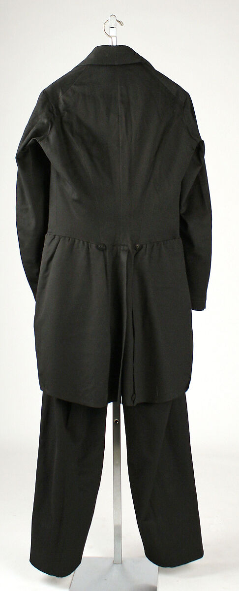 Dinner suit, wool, silk, American or European