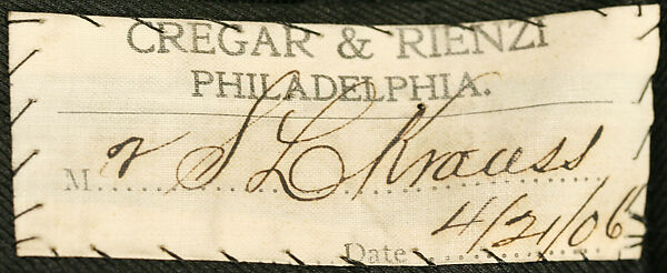 Suit, wool, silk, American