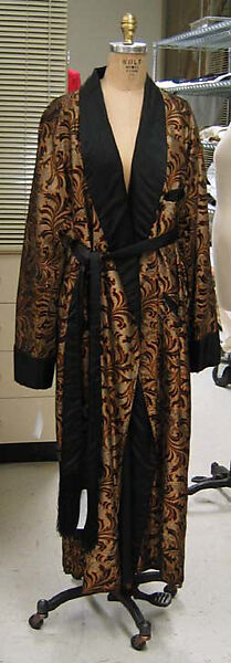 Dressing gown, A. Sulka &amp; Company (French, 1893–2002), silk, British