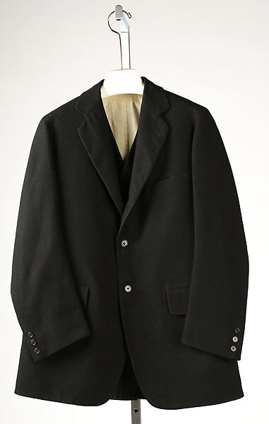 Ensemble, wool, silk, cotton, American 