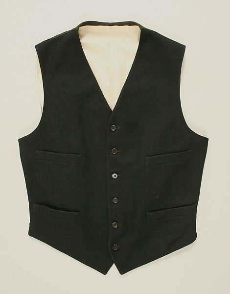Ensemble, wool, silk, cotton, American