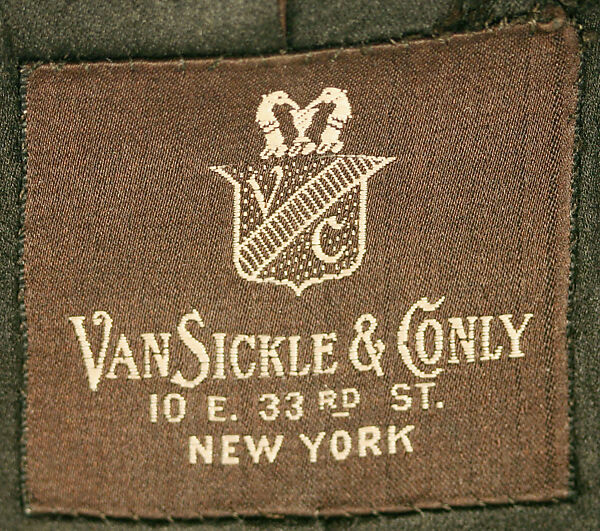 Evening suit, wool, silk, American